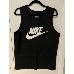 NEW Nike Sportswear Tank Size Medium Cotton Men's Black/White AR4991-013